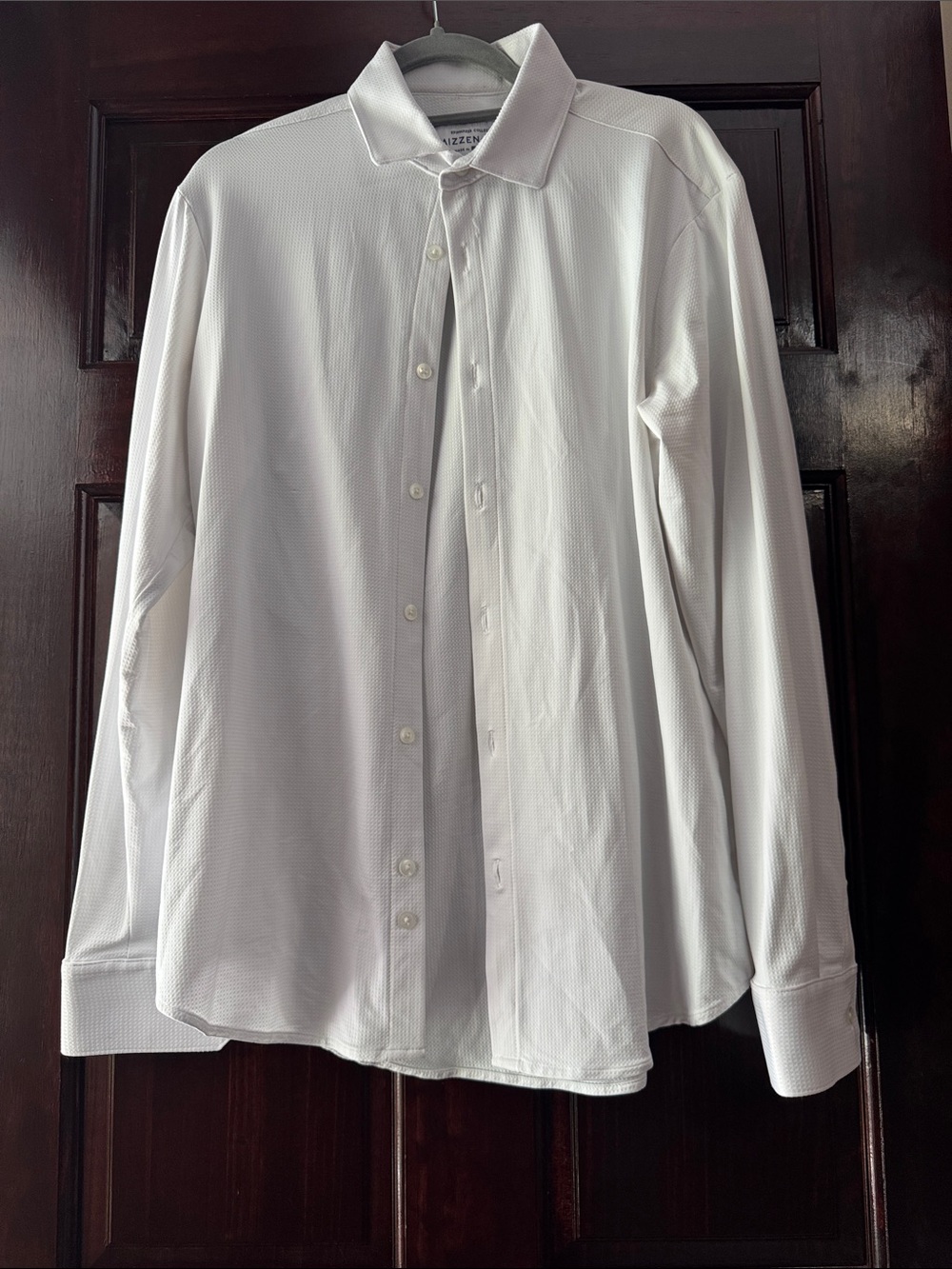 Mizzen+Main White Long-Sleeve Dress Shirt